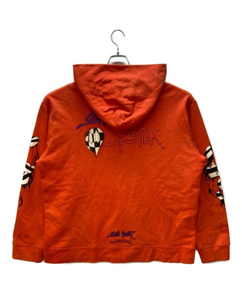 CHROME HEARTS（クロムハーツ）CHROME HEARTS (クロムハーツ) MATTY BOY (マッティーボーイ) プルオーバーパーカー/PPO SPARK THE HEART オレンジ サイズ:XXLの古着・服飾アイテム
