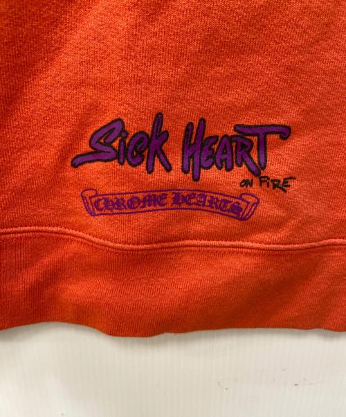 CHROME HEARTS（クロムハーツ）CHROME HEARTS (クロムハーツ) MATTY BOY (マッティーボーイ) プルオーバーパーカー/PPO SPARK THE HEART オレンジ サイズ:XXLの古着・服飾アイテム