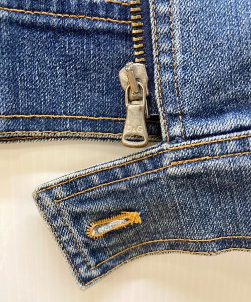 DOLCE & GABBANA（ドルチェ＆ガッバーナ）DOLCE & GABBANA (ドルチェ＆ガッバーナ) デニムジャケット インディゴ サイズ:XSの古着・服飾アイテム