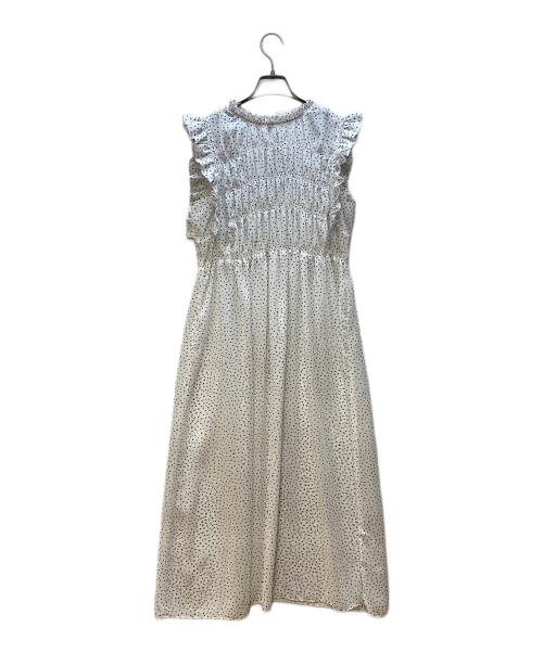 Snidel（スナイデル）Snidel (スナイデル) ノースリーブワンピース ホワイト×ブラック サイズ:FREEの古着・服飾アイテム
