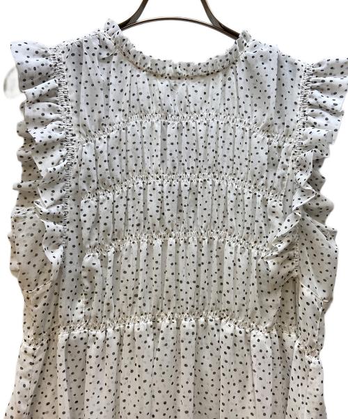 Snidel（スナイデル）Snidel (スナイデル) ノースリーブワンピース ホワイト×ブラック サイズ:FREEの古着・服飾アイテム