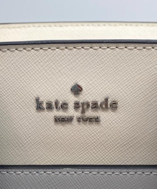 Kate Spade（ケイトスペード）Kate Spade (ケイトスペード) ハンドバッグ/マディソン カラーブロック スモール グレー×ホワイトの古着・服飾アイテム