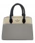 Kate Spade（ケイトスペード）の古着「ハンドバッグ/マディソン カラーブロック スモール」｜グレー×ホワイト