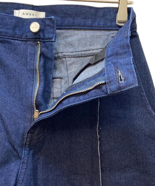 Ameri（アメリ）Ameri (アメリ) デニムパンツ/CENTER CUT OFF STRAIGHT DENIM インディゴ サイズ:63.5cm (W25)の古着・服飾アイテム
