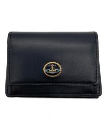 Vivienne Westwood（ヴィヴィアンウエストウッド）の古着「3つ折り財布/VINTAGE ORB」｜ブラック