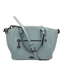 COACH（コーチ）の古着「2WAYショルダーバッグ/エリス サッチェル」｜スカイブルー