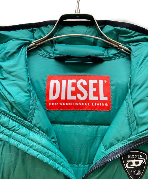DIESEL（ディーゼル）DIESEL (ディーゼル) 中綿ベスト グリーン サイズ:16Y※メンズSサイズ相当の古着・服飾アイテム