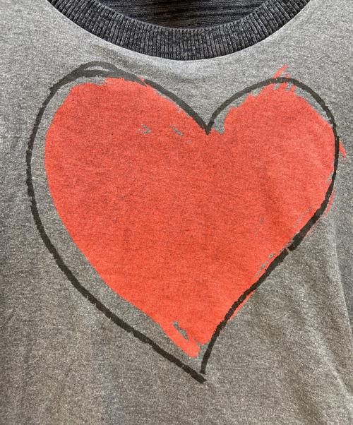 Vivienne Westwood RED LABEL（ヴィヴィアンウエストウッドレッドレーベル）Vivienne Westwood RED LABEL (ヴィヴィアンウエストウッドレッドレーベル) 半袖カットソー グレー×ブラック×レッド サイズ:2の古着・服飾アイテム