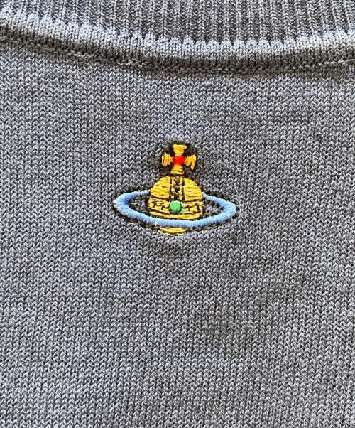 Vivienne Westwood（ヴィヴィアンウエストウッド）Vivienne Westwood (ヴィヴィアンウエストウッド) 薄手ニット ネイビー サイズ:Sの古着・服飾アイテム