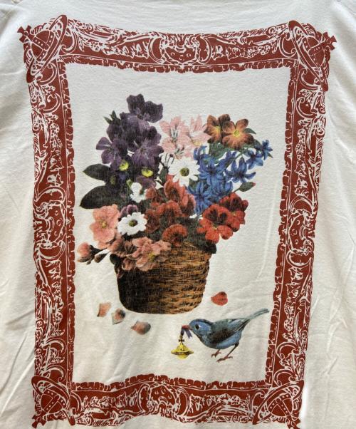 Vivienne Westwood RED LABEL（ヴィヴィアンウエストウッドレッドレーベル）Vivienne Westwood RED LABEL (ヴィヴィアンウエストウッドレッドレーベル) 半袖カットソー/ブーケプリント ホワイト サイズ:2の古着・服飾アイテム
