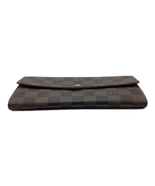 LOUIS VUITTON（ルイ ヴィトン）LOUIS VUITTON (ルイ ヴィトン) 長財布/ダミエ/ポルトフォイユ・サラ ブラウンの古着・服飾アイテム