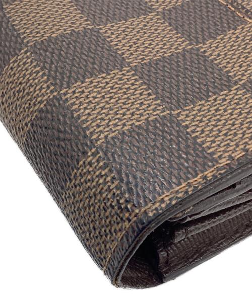 LOUIS VUITTON（ルイ ヴィトン）LOUIS VUITTON (ルイ ヴィトン) 長財布/ダミエ/ポルトフォイユ・サラ ブラウンの古着・服飾アイテム