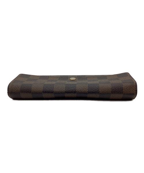 LOUIS VUITTON（ルイ ヴィトン）LOUIS VUITTON (ルイ ヴィトン) 長財布/ダミエ/ポルトフォイユ・サラ ブラウンの古着・服飾アイテム
