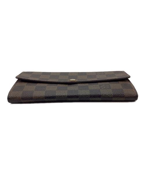 LOUIS VUITTON（ルイ ヴィトン）LOUIS VUITTON (ルイ ヴィトン) 長財布/ダミエ/ポルトフォイユ・サラ ブラウンの古着・服飾アイテム