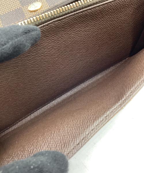 LOUIS VUITTON（ルイ ヴィトン）LOUIS VUITTON (ルイ ヴィトン) 長財布/ダミエ/ポルトフォイユ・サラ ブラウンの古着・服飾アイテム