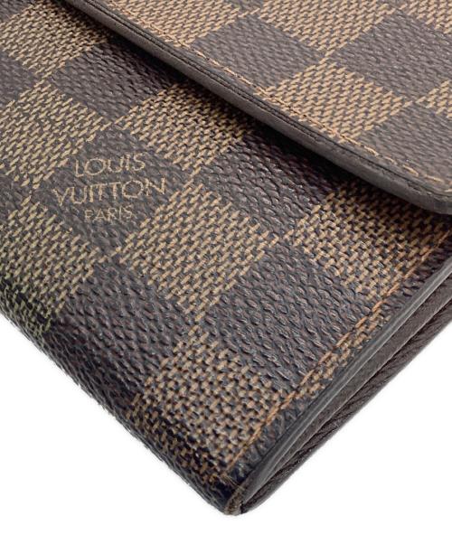 LOUIS VUITTON（ルイ ヴィトン）LOUIS VUITTON (ルイ ヴィトン) 長財布/ダミエ/ポルトフォイユ・サラ ブラウンの古着・服飾アイテム