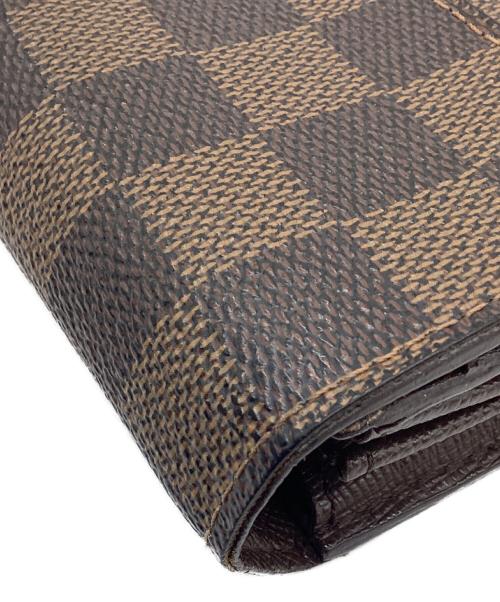 LOUIS VUITTON（ルイ ヴィトン）LOUIS VUITTON (ルイ ヴィトン) 長財布/ダミエ/ポルトフォイユ・サラ ブラウンの古着・服飾アイテム