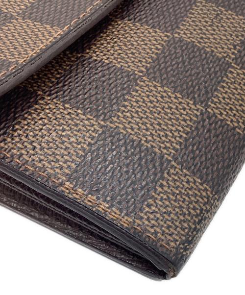 LOUIS VUITTON（ルイ ヴィトン）LOUIS VUITTON (ルイ ヴィトン) 長財布/ダミエ/ポルトフォイユ・サラ ブラウンの古着・服飾アイテム