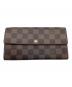 LOUIS VUITTON（ルイ ヴィトン）の古着「長財布/ダミエ/ポルトフォイユ・サラ」｜ブラウン