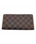 LOUIS VUITTON (ルイ ヴィトン) 長財布/ダミエ/ポルトフォイユ・サラ ブラウン：15000円