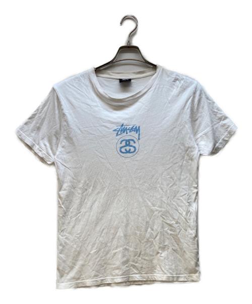 stussy（ステューシー）stussy (ステューシー) 半袖カットソー/シャネルロゴ ホワイト サイズ:Sの古着・服飾アイテム
