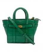MULBERRYマルベリー）の古着「マイクロ ジップド ベイズウォーター/2WAYショルダーバッグ」｜グリーン