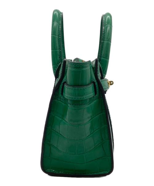 MULBERRY（マルベリー）MULBERRY (マルベリー) マイクロ ジップド ベイズウォーター/2WAYショルダーバッグ グリーンの古着・服飾アイテム