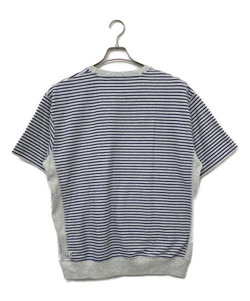 Champion（チャンピオン）Champion (チャンピオン) RHC Ron Herman (アールエイチシー ロンハーマン) 半袖カットソー グレー×ブルー サイズ:Mの古着・服飾アイテム