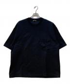 AURALEEオーラリー）の古着「半袖カットソー/STAND UP スタンドアップTシャツ」｜ブラック