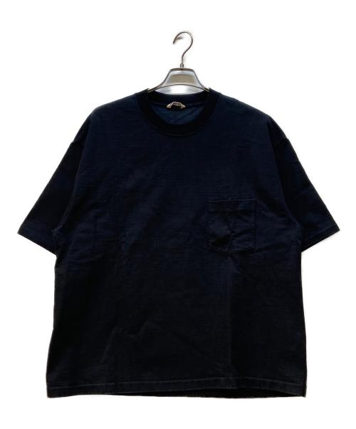 AURALEE（オーラリー）AURALEE (オーラリー) 半袖カットソー/	STAND UP スタンドアップTシャツ ブラック サイズ:5の古着・服飾アイテム