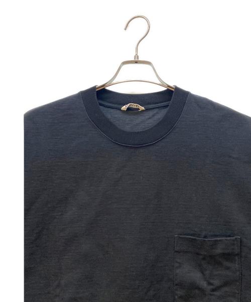 AURALEE（オーラリー）AURALEE (オーラリー) 半袖カットソー/	STAND UP スタンドアップTシャツ ブラック サイズ:5の古着・服飾アイテム