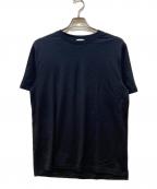nomiamoノミアモ）の古着「半袖カットソー/ウォッシャブルウール クルーネックTシャツ」｜ブラック