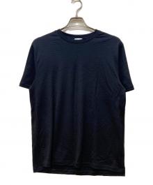 nomiamo（ノミアモ）の古着「半袖カットソー/ウォッシャブルウール クルーネックTシャツ」｜ブラック