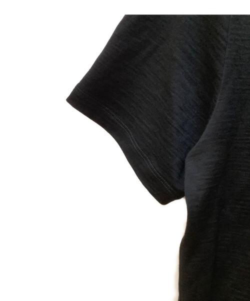 nomiamo（ノミアモ）nomiamo (ノミアモ) 半袖カットソー/ウォッシャブルウール クルーネックTシャツ ブラック サイズ:2の古着・服飾アイテム