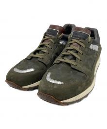 Santoni（サントーニ）の古着「ローカットスニーカー」｜オリーブ
