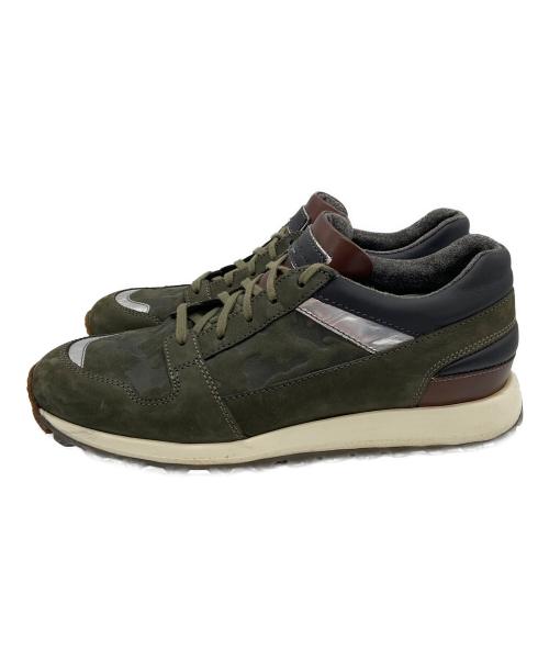 Santoni（サントーニ）Santoni (サントーニ) ローカットスニーカー オリーブ サイズ:8の古着・服飾アイテム