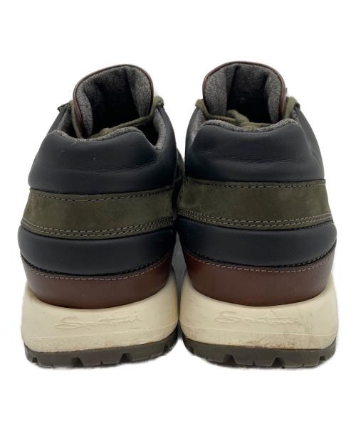 Santoni（サントーニ）Santoni (サントーニ) ローカットスニーカー オリーブ サイズ:8の古着・服飾アイテム