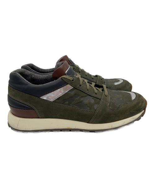 Santoni（サントーニ）Santoni (サントーニ) ローカットスニーカー オリーブ サイズ:8の古着・服飾アイテム