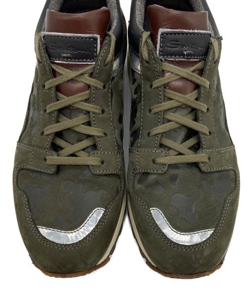 Santoni（サントーニ）Santoni (サントーニ) ローカットスニーカー オリーブ サイズ:8の古着・服飾アイテム