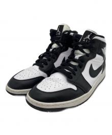 NIKE（ナイキ）の古着「ハイカットスニーカー/Women's Air Jordan 1 Mid」｜ブラック×ホワイト