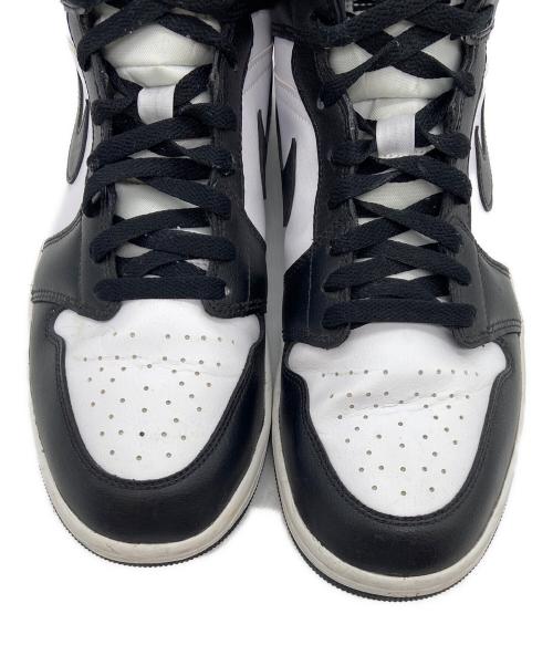 NIKE（ナイキ）NIKE (ナイキ) ハイカットスニーカー/Women's Air Jordan 1 Mid ブラック×ホワイト サイズ:28.5の古着・服飾アイテム