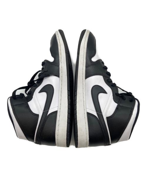 NIKE（ナイキ）NIKE (ナイキ) ハイカットスニーカー/Women's Air Jordan 1 Mid ブラック×ホワイト サイズ:28.5の古着・服飾アイテム