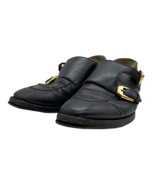 GUCCI（グッチ）GUCCI (グッチ) モンクストラップシューズ ブラック サイズ:6 1/2の古着・服飾アイテム