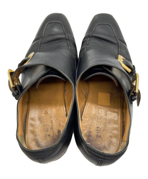 GUCCI（グッチ）GUCCI (グッチ) モンクストラップシューズ ブラック サイズ:6 1/2の古着・服飾アイテム