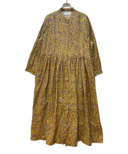 SOIL（ソイル）SOIL (ソイル) 長袖ワンピース イエロー サイズ:2の古着・服飾アイテム