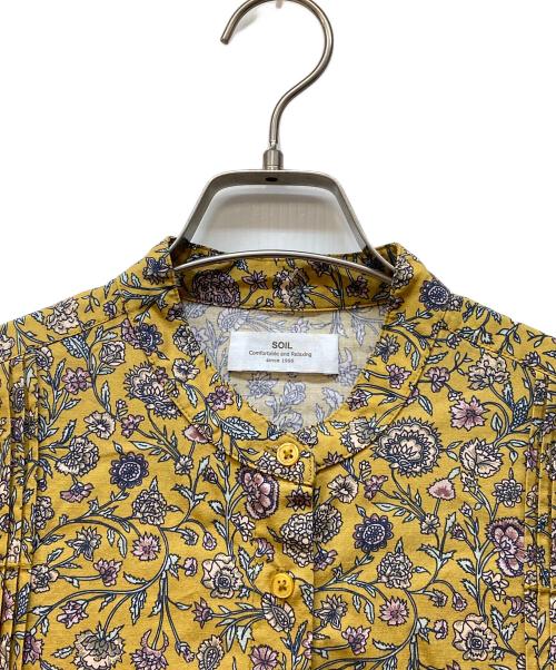 SOIL（ソイル）SOIL (ソイル) 長袖ワンピース イエロー サイズ:2の古着・服飾アイテム