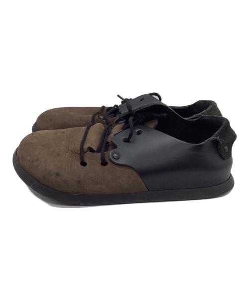 BIRKENSTOCK（ビルケンシュトック）BIRKENSTOCK (ビルケンシュトック) レザーシューズ/モンタナ ブラウン×ブラック サイズ:23cmの古着・服飾アイテム