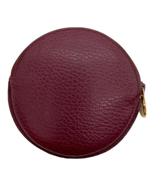 Cartier（カルティエ）Cartier (カルティエ) ラウンドコインケース/マストライン ワインレッドの古着・服飾アイテム