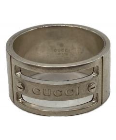中古・古着通販】GUCCI (グッチ) Thin Silver Ring With Feline Head