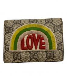GUCCI（グッチ）の古着「2つ折り財布/レインボー」｜ブラウン